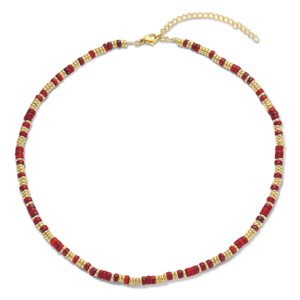 CO88 dámsky oceľový náhrdelník s jaspisom C88CN-26236