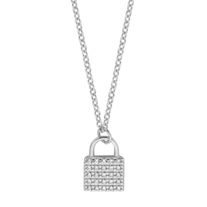 ESPRIT strieborný náhrdelník so zámkom ESNL01811145