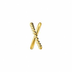 THOMAS SABO kusová náušnica Criss cross dots yellow gold EC0023-413-39