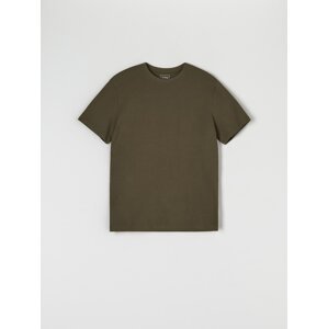 Sinsay - Basic tričko - Khaki