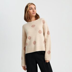 Sinsay - Vzorovaný sveter - Béžová