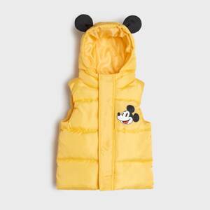 Sinsay - Prešívaná vesta Mickey Mouse - Žltá