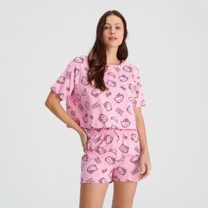 Sinsay - Pyžamo Hello Kitty - Ružová