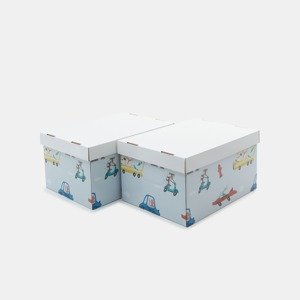 Sinsay - Úložné boxy 2 ks - Modrá