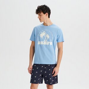 Sinsay - Bavlnené pyžamo - Modrá