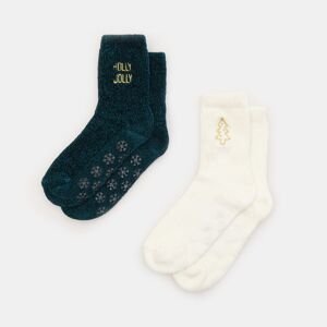 Sinsay - Súprava 2 párov ponožiek - Tyrkysová