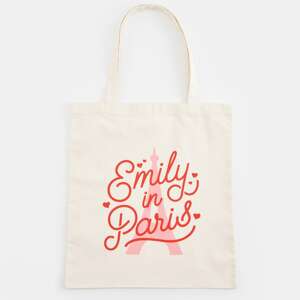 Sinsay - Shopper taška Emily in Paris - Krémová