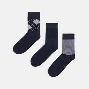 Sinsay - Súprava 3 párov ponožiek - Čierna