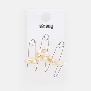 Sinsay - Súprava 3 prsteňov - Zlatá