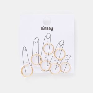 Sinsay - Súprava 7 prsteňov - Zlatá