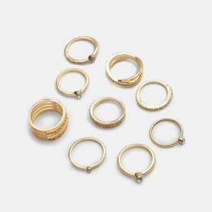 Sinsay - Súprava 9 prsteňov - Zlatá
