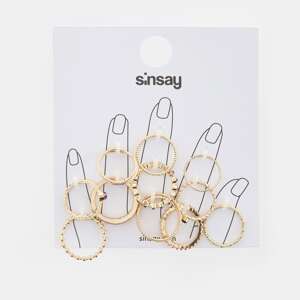 Sinsay - Súprava 11 prsteňov - Zlatá