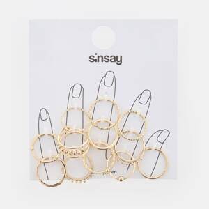 Sinsay - Súprava 12 prsteňov - Zlatá