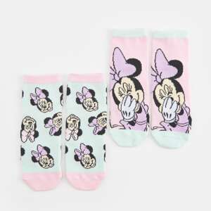Sinsay - Súprava 2 párov ponožiek Minnie Mouse - Tyrkysová