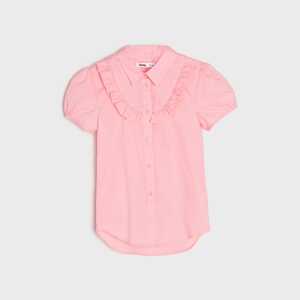 Sinsay - Košeľa s pufovanými rukávmi - Ružová