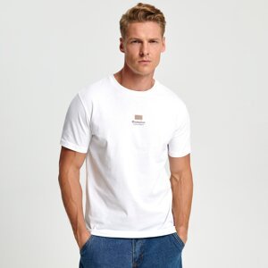 Sinsay - Bavlnené tričko - Biela