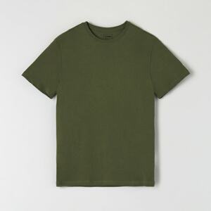 Sinsay - Basic tričko - Khaki
