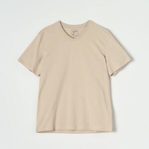 Sinsay - Basic tričko - Béžová