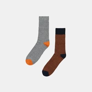Sinsay - Súprava 2 párov ponožiek - Svetlošedá