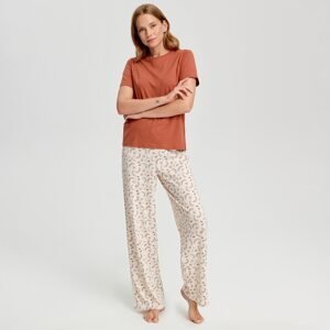 Sinsay - Bavlnené pyžamo - Oranžová