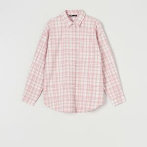 Sinsay - Károvaná košeľa - Ružová