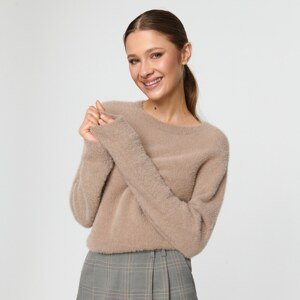 Sinsay - Mäkký úpletový sveter - Béžová
