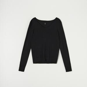 Sinsay - Mäkký úpletový sveter - Čierna