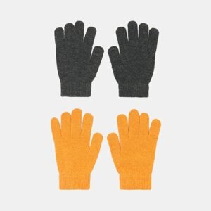 Sinsay - Súprava 2 párov rukavíc - Oranžová