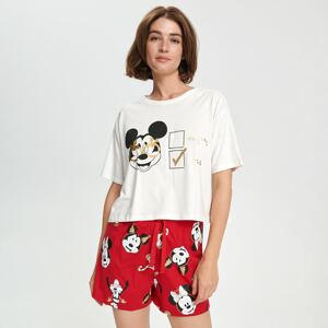 Sinsay - Pyžamo Mickey Mouse - Krémová