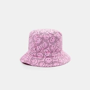 Sinsay - Klobúk typu bucket hat SmileyWorld® - Ružová
