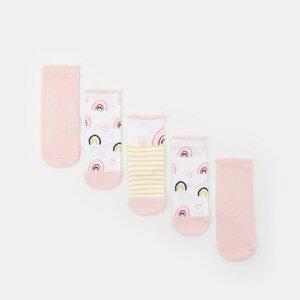 Sinsay - Súprava 5 párov ponožiek - Ružová