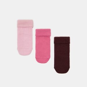 Sinsay - Súprava 3 párov ponožiek - Bordový