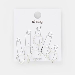 Sinsay - Súprava 6 prsteňov - Strieborná