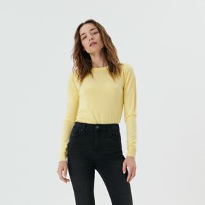 Sinsay - Mäkký úpletový sveter - Žltá