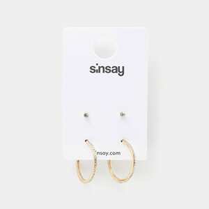 Sinsay - Súprava 2 párov náušníc - Zlatá