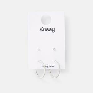Sinsay - Súprava 2 párov náušníc - Strieborná
