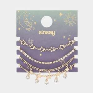 Sinsay - Súprava 4 náramkov - Zlatá