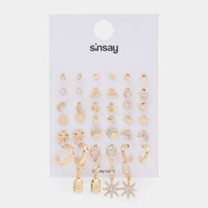 Sinsay - Súprava 20 párov náušníc - Zlatá