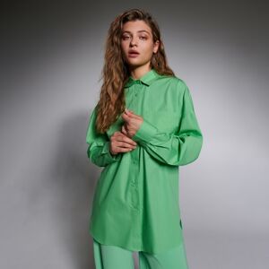 Sinsay - Oversize košeľa - Zelená