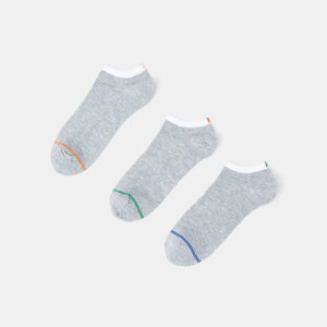Sinsay - Súprava 3 párov ponožiek - Svetlošedá