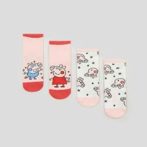 Sinsay - Súprava 2 párov ponožiek Peppa Pig - Ružová