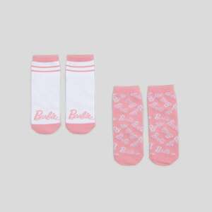 Sinsay - Súprava 2 párov ponožiek Barbie - Ružová