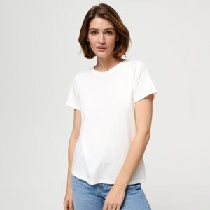 Sinsay - Bavlnené tričko - Biela