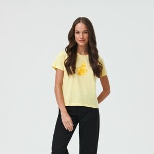 Sinsay - Bavlnené tričko Sex Education - Žltá