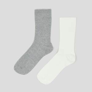 Sinsay - Súprava 2 párov ponožiek - Krémová