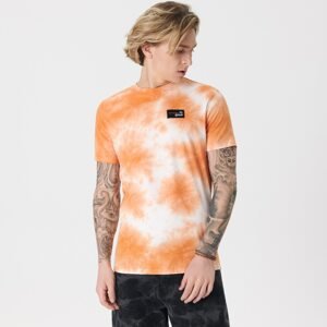 Sinsay - Tričko tie dye - Oranžová