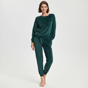 Sinsay - Velúrové pyžamo - Zelená