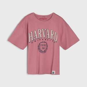 Sinsay - Tričko Harvard - Ružová