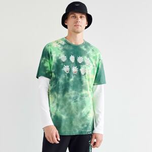 Sinsay - Batikované tričko Rick and Morty - Zelená