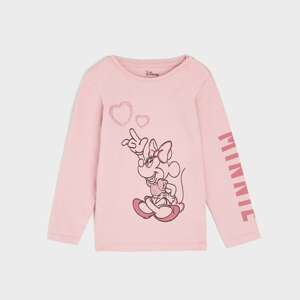 Sinsay - Tričko s dlhými rukávmi Minnie Mouse - Purpurová
